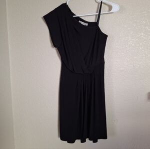 Womens Bcbg Generation Xs New Elegant Black One-Shoulder Dress
